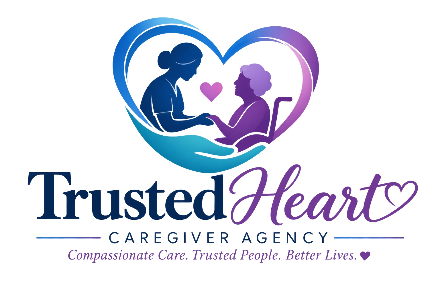 Trusted Hearts Caregiver Agency logo